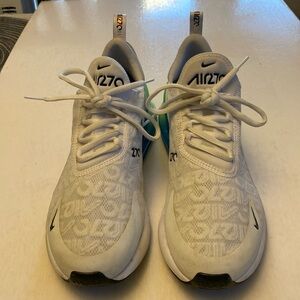 NIKE Air Max 270 SE White Lime Green Blue Sneakers Size #AQ9164-100 Men’s Size 9